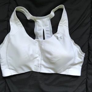 White UnderArmour Sports bra
